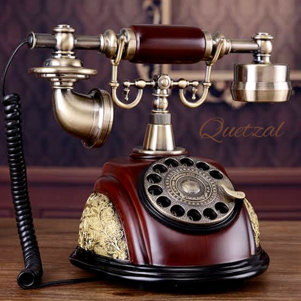 Antique design active fiber telephone set