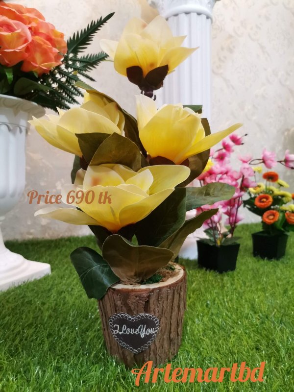 Artificial flower tub