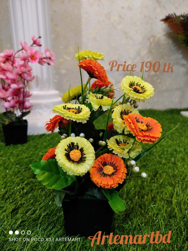 Artificial flower tub