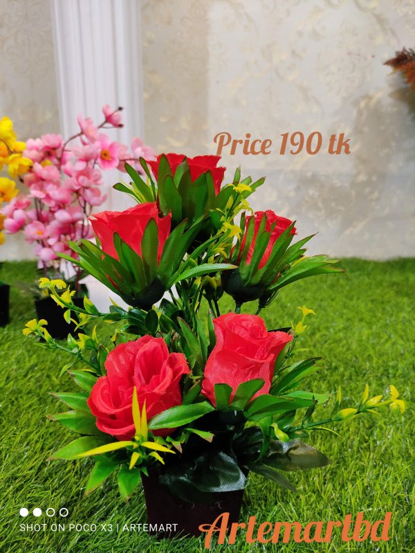 Artificial flower tub