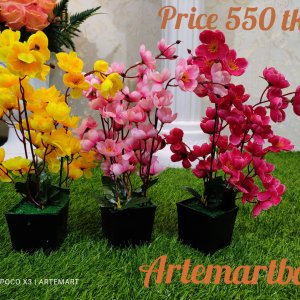 Artificial flower tub