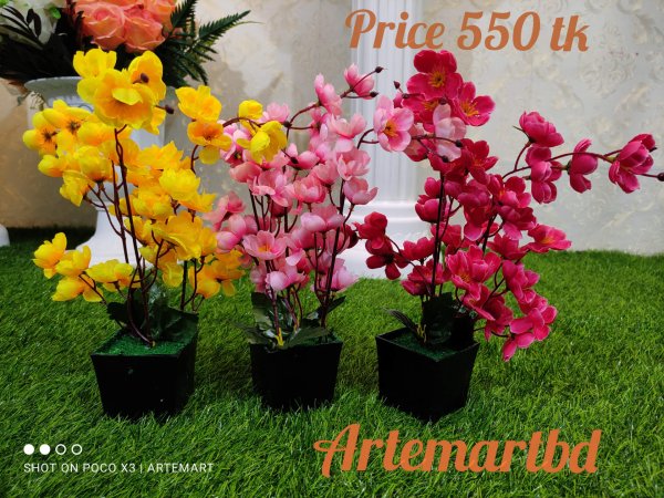 Artificial flower tub