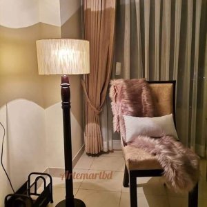 Wooden floor lamp